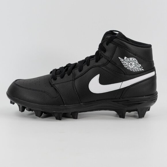 Jordan 1 Mid TD \'Black/White-Black\' FJ6805-001 Football Cleat Multi Size main image 6